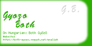 gyozo both business card